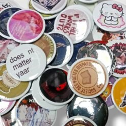 Each different design – Pin Back Button Badge 58mm